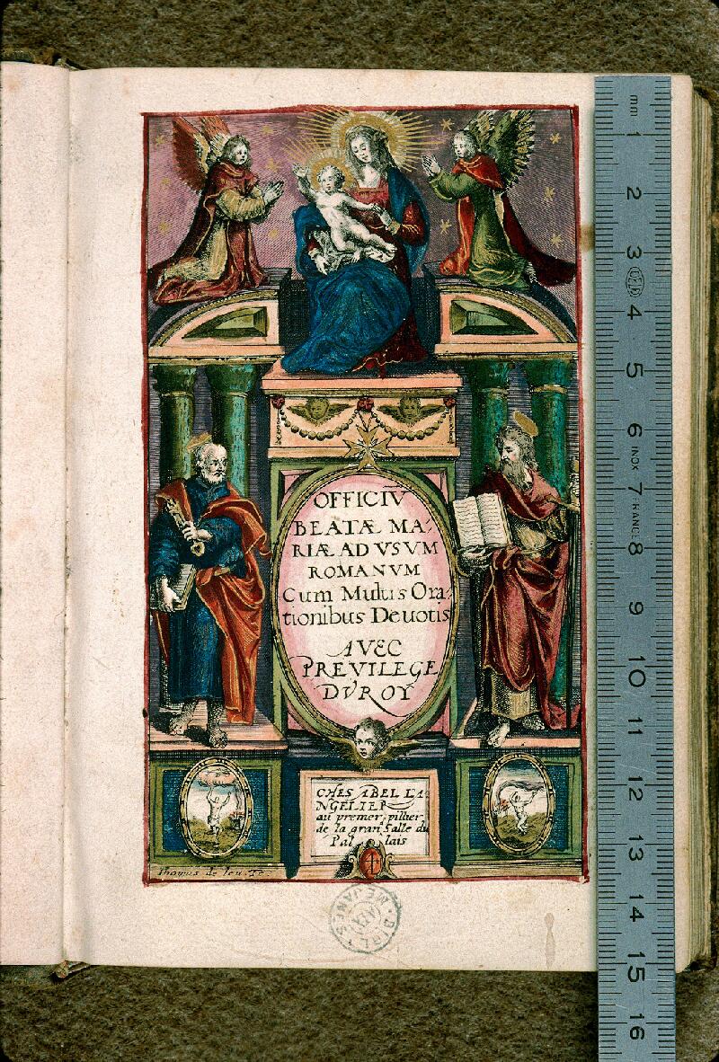Aix-en-Provence, Bibl. mun., ms. 0016, p. de titre - vue 1