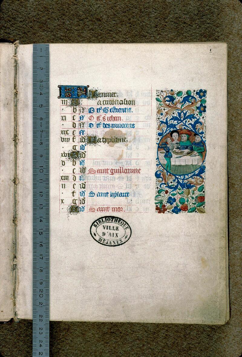 Aix-en-Provence, Bibl. mun., ms. 0022, p. 001 - vue 1