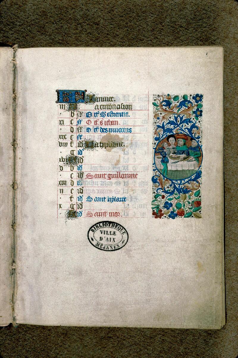 Aix-en-Provence, Bibl. mun., ms. 0022, p. 001 - vue 2