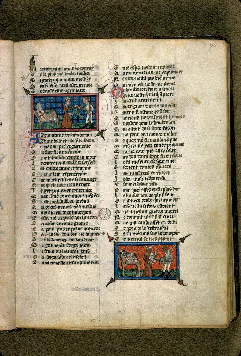 Aix-en-Provence, Bibl. mun., ms. 0110, p. 075 - vue 1