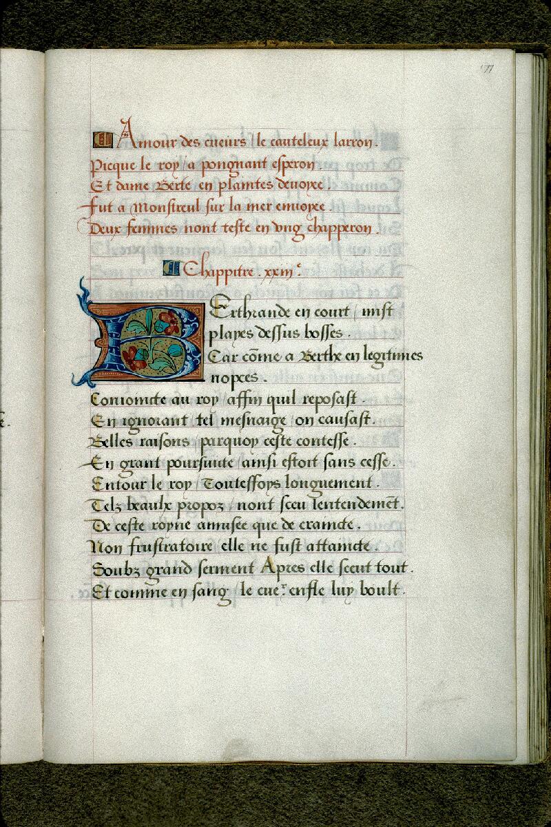 Aix-en-Provence, Bibl. mun., ms. 0422, p. 177 - vue 1