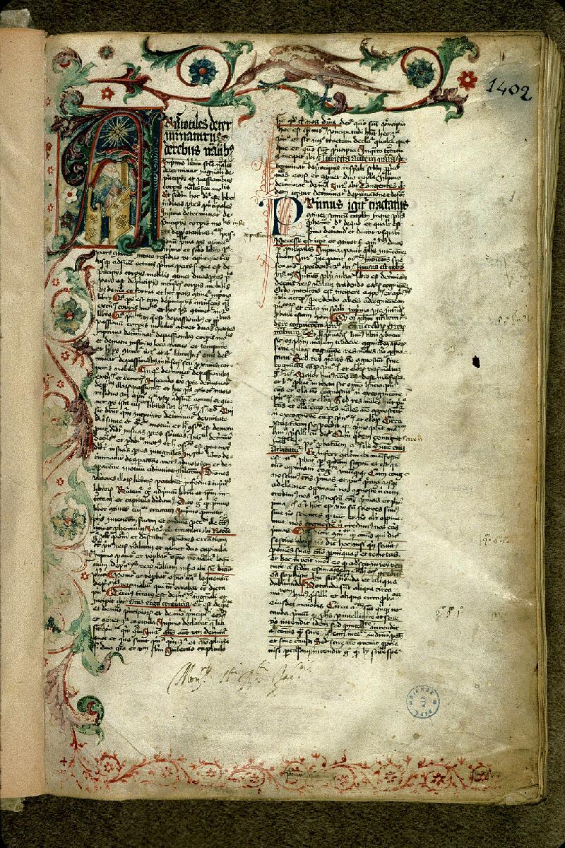 Aix-en-Provence, Bibl. mun., ms. 1537, f. 001 - vue 2