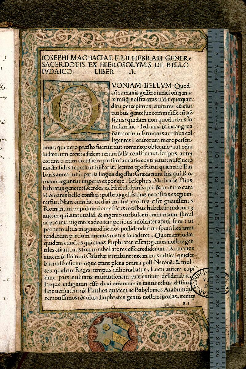 Aix-en-Provence, Bibl. mun., inc. Q 104, f. a 1 - vue 1