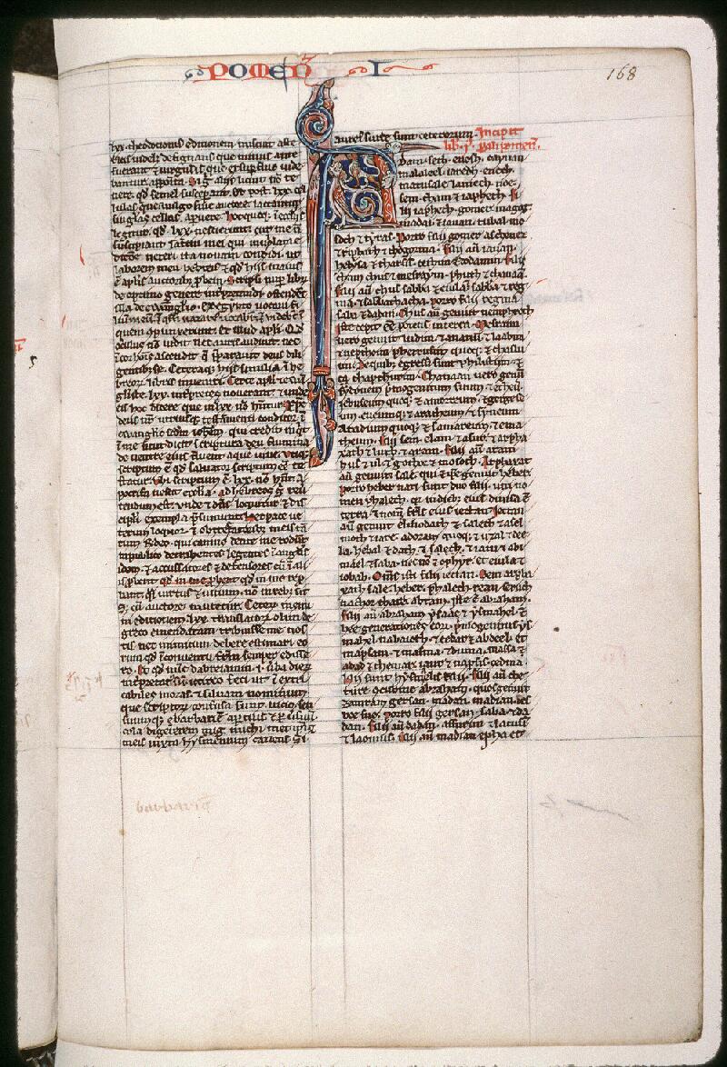 Amiens, Bibl. mun., ms. 0004, f. 168 - vue 1