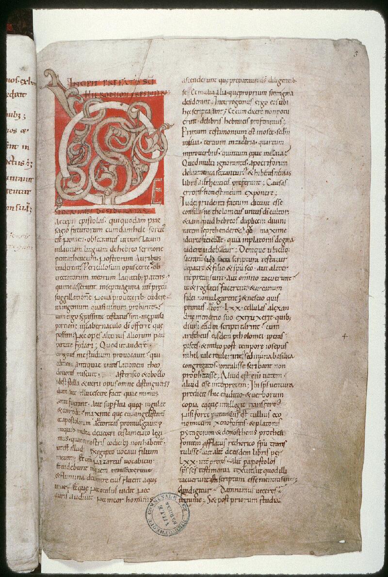 Amiens, Bibl. mun., ms. 0006, f. 003 - vue 2