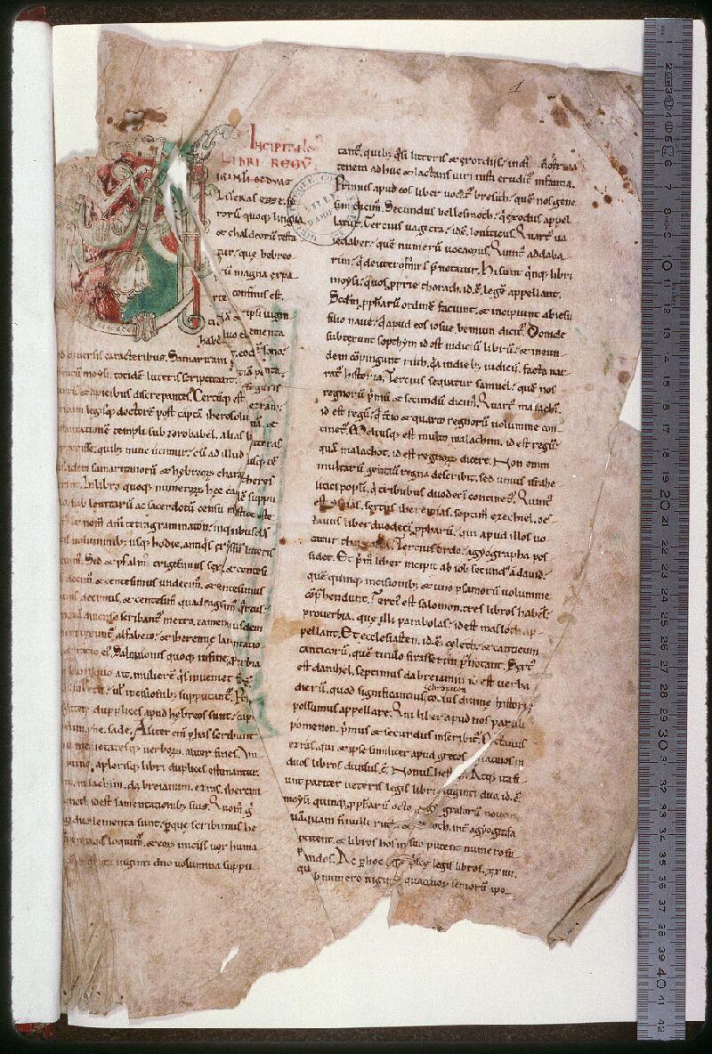 Amiens, Bibl. mun., ms. 0013, f. 001 - vue 1