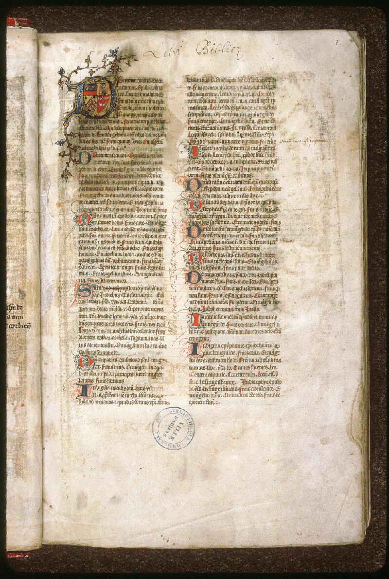 Amiens, Bibl. mun., ms. 0021, f. 002 - vue 2