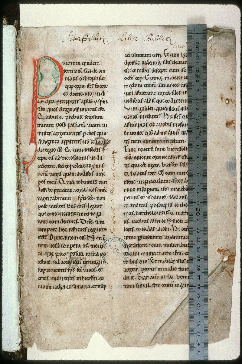 Amiens, Bibl. mun., ms. 0028, f. 001 - vue 1