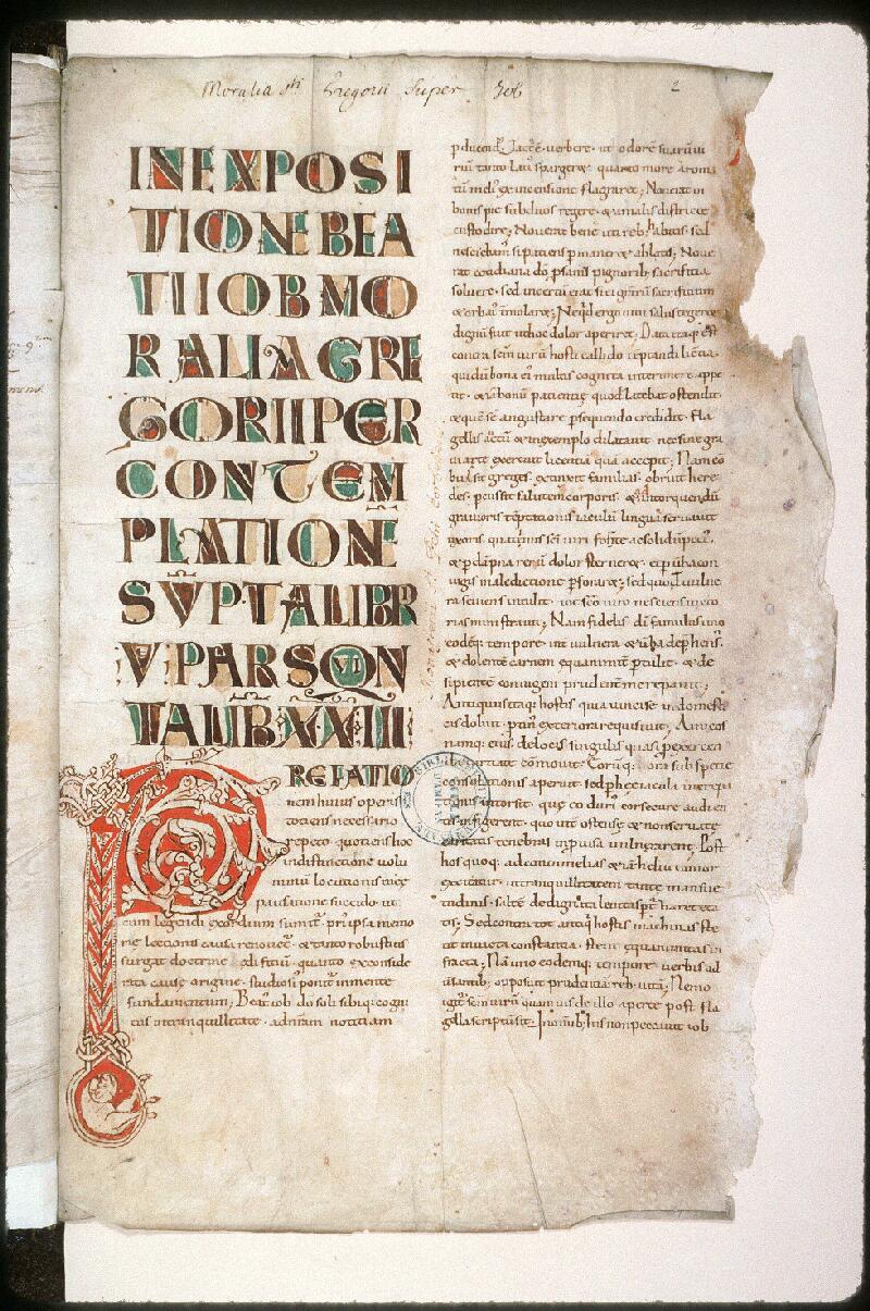 Amiens, Bibl. mun., ms. 0044, f. 002 - vue 2
