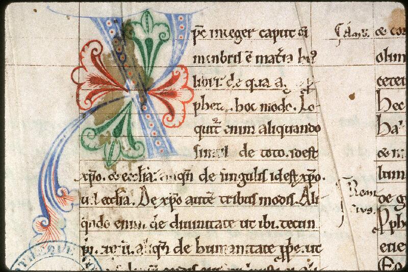Amiens, Bibl. mun., ms. 0046, f. 001v - vue 3