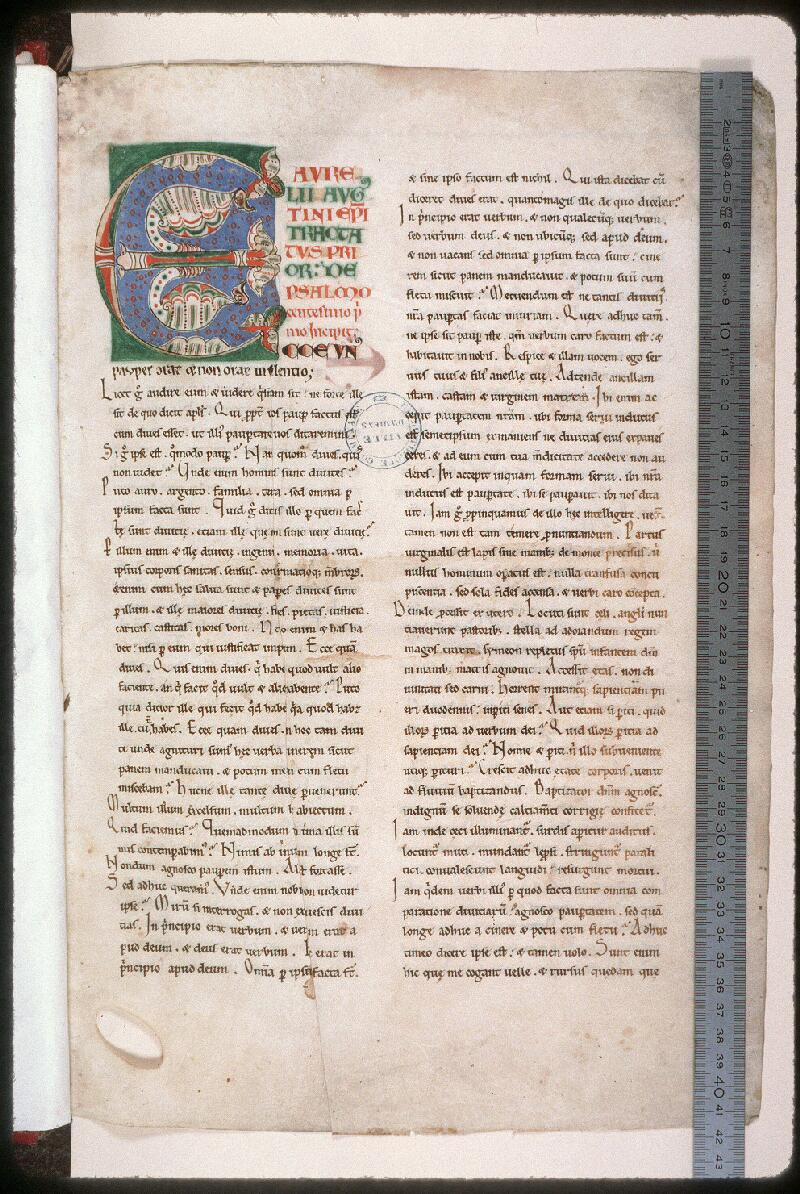 Amiens, Bibl. mun., ms. 0055, f. 001 - vue 1