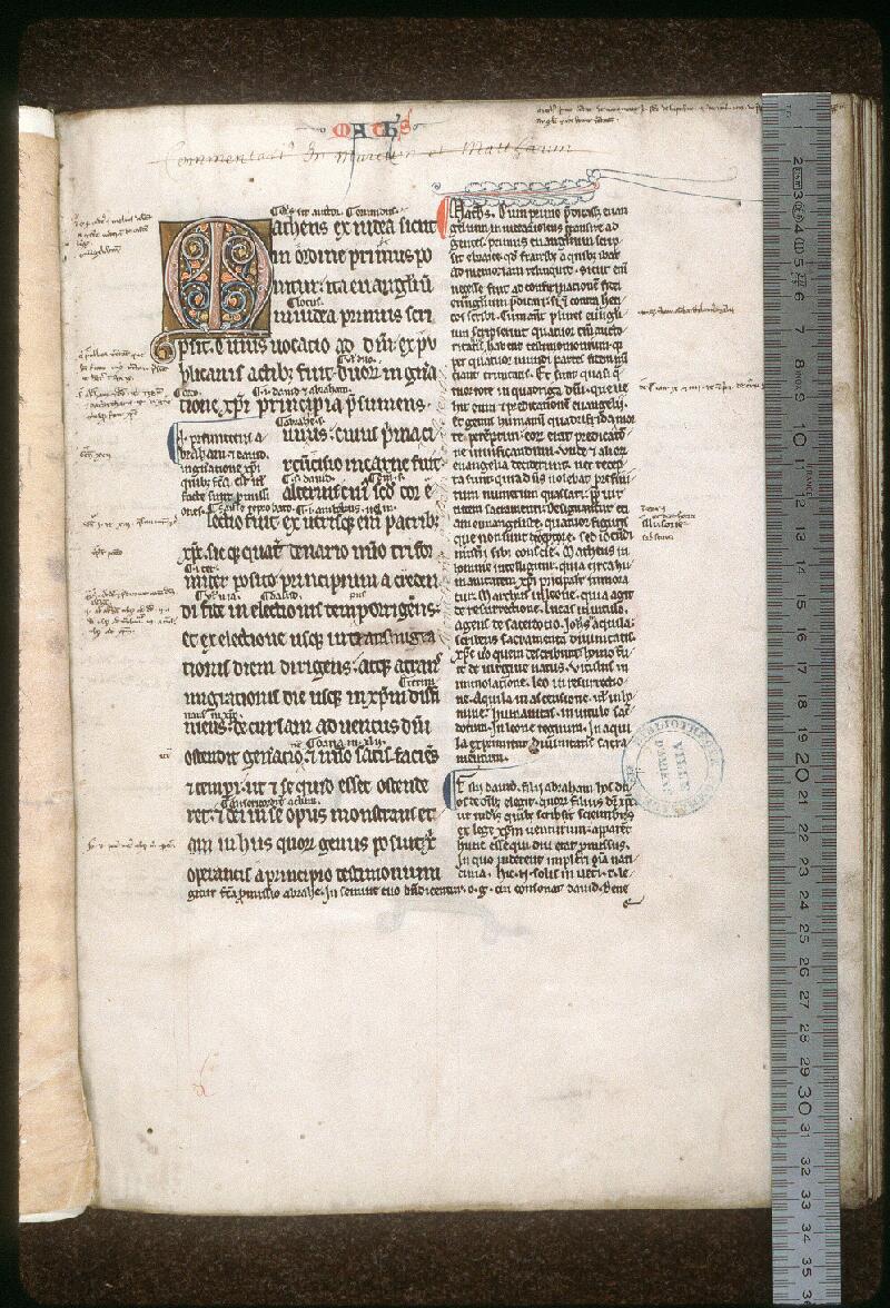 Amiens, Bibl. mun., ms. 0071, f. 002 - vue 1