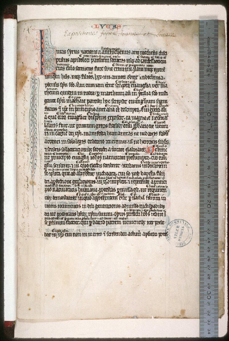 Amiens, Bibl. mun., ms. 0076, f. 001 - vue 1