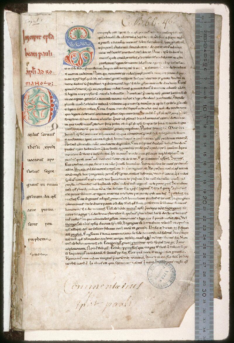 Amiens, Bibl. mun., ms. 0084, f. 001 - vue 1