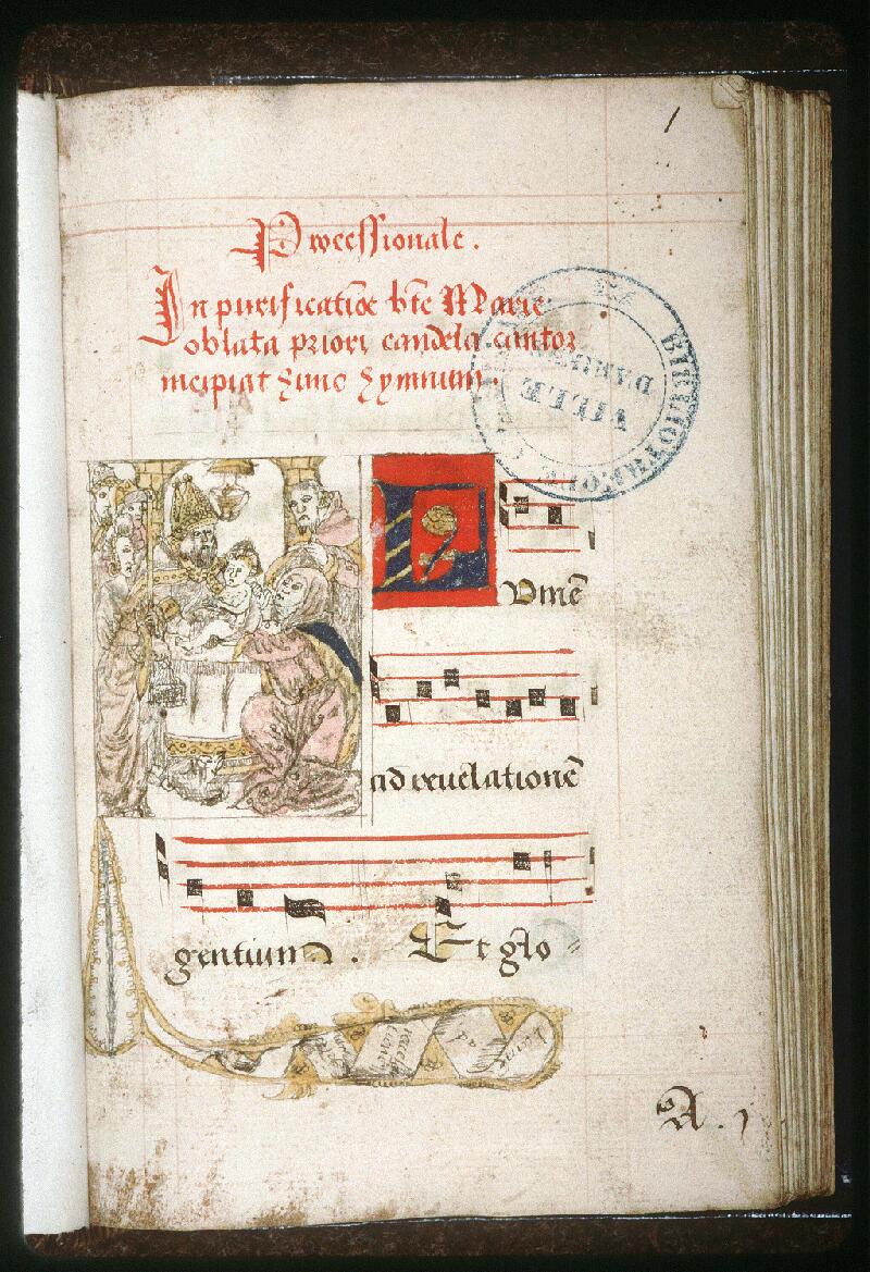 Amiens, Bibl. mun., ms. 0166, f. 001 - vue 2