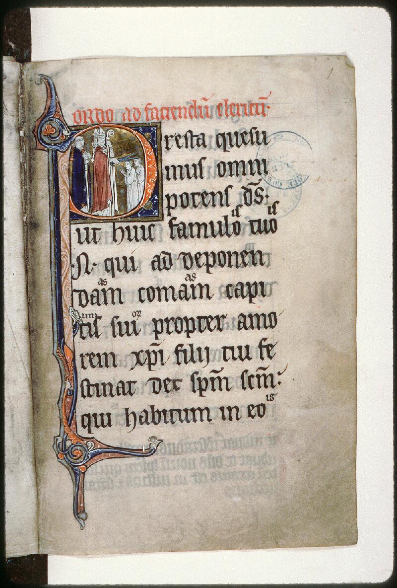 Amiens, Bibl. mun., ms. 0195, f. 009 - vue 1