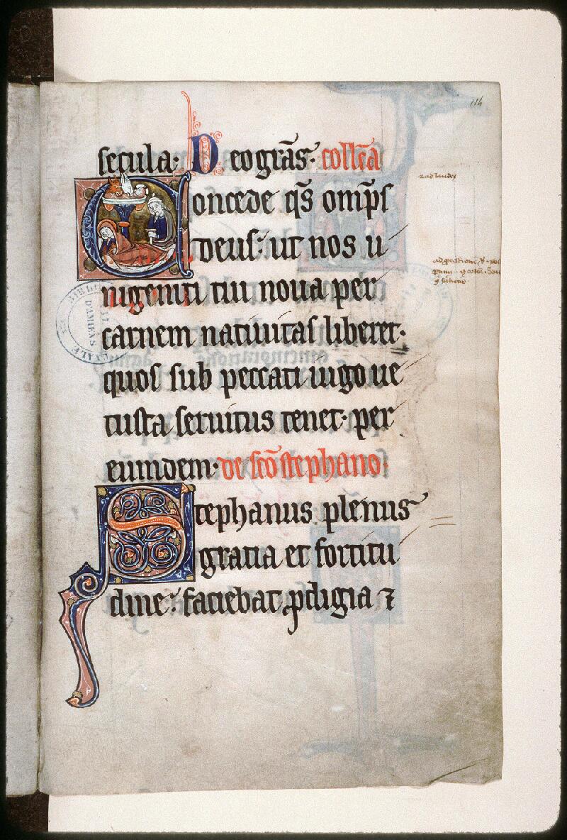 Amiens, Bibl. mun., ms. 0195, f. 114 - vue 1