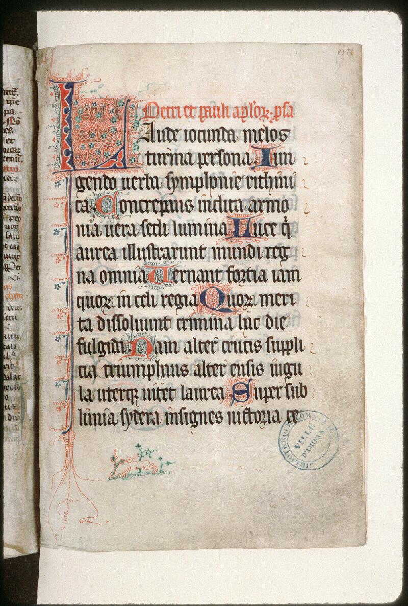 Amiens, Bibl. mun., ms. 0195, f. 233 - vue 1