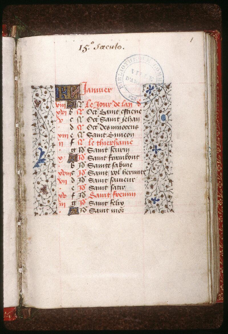 Amiens, Bibl. mun., ms. 0200, f. 001 - vue 2