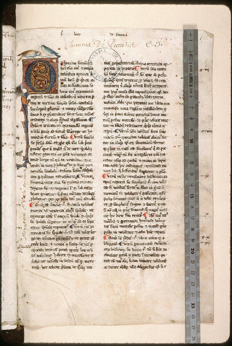 Amiens, Bibl. mun., ms. 0269, f. 001 - vue 1