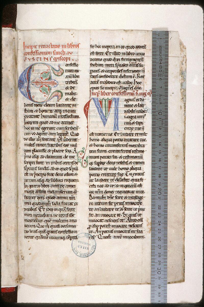 Amiens, Bibl. mun., ms. 0213, f. 001 - vue 1