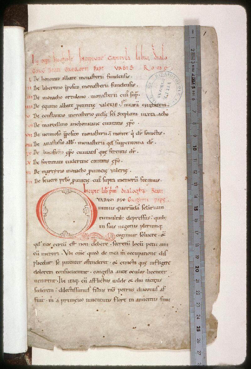 Amiens, Bibl. mun., ms. 0219, f. 001 - vue 1
