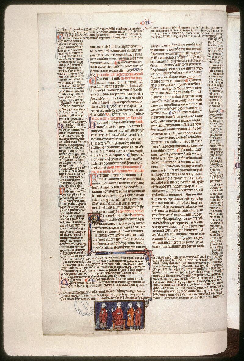 Amiens, Bibl. mun., ms. 0353, f. 222v - vue 1