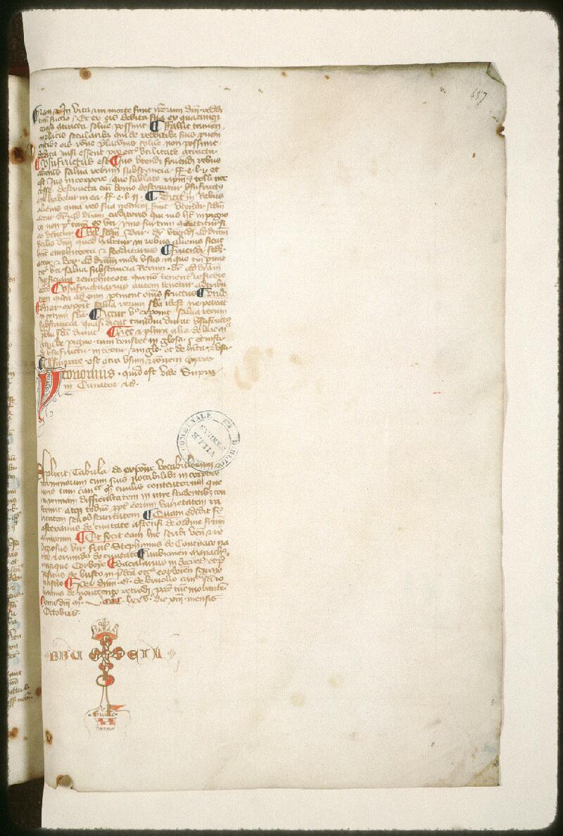 Amiens, Bibl. mun., ms. 0383, f. 437 - vue 1