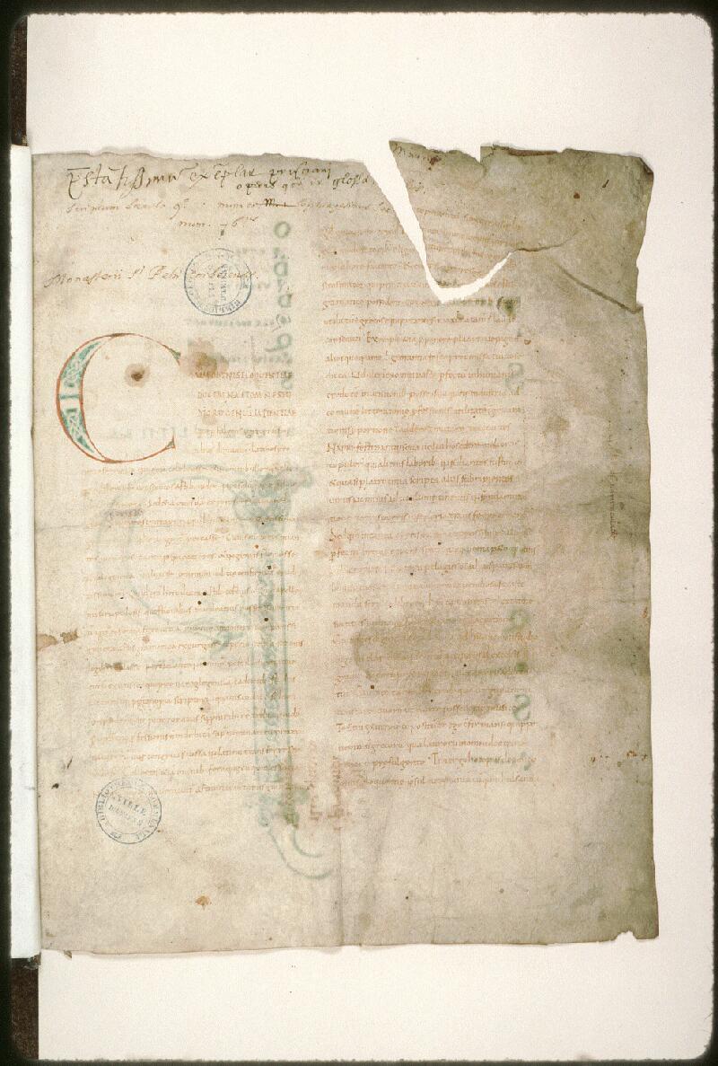 Amiens, Bibl. mun., ms. 0425, f. 001 - vue 2