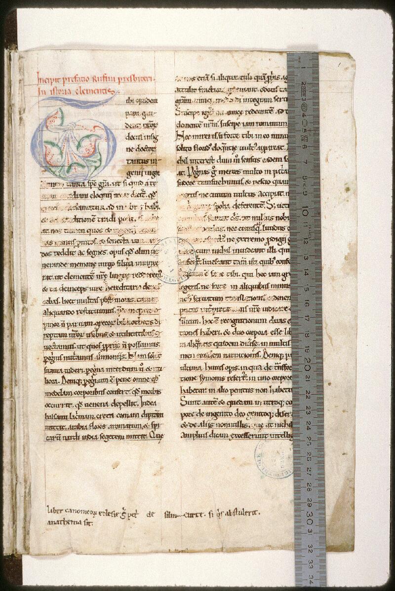 Amiens, Bibl. mun., ms. 0570, f. 001 - vue 1