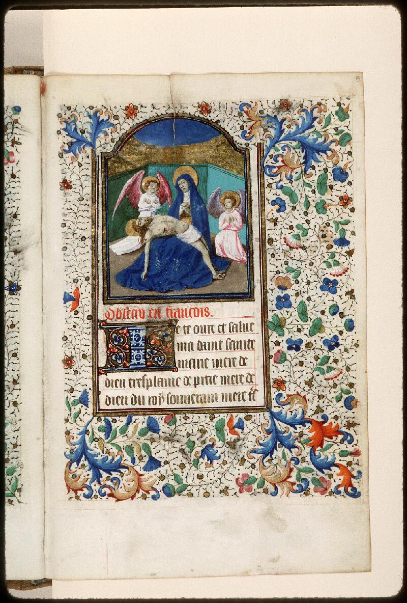Amiens, Bibl. mun., ms. Lescalopier 019, f. 019 - vue 1