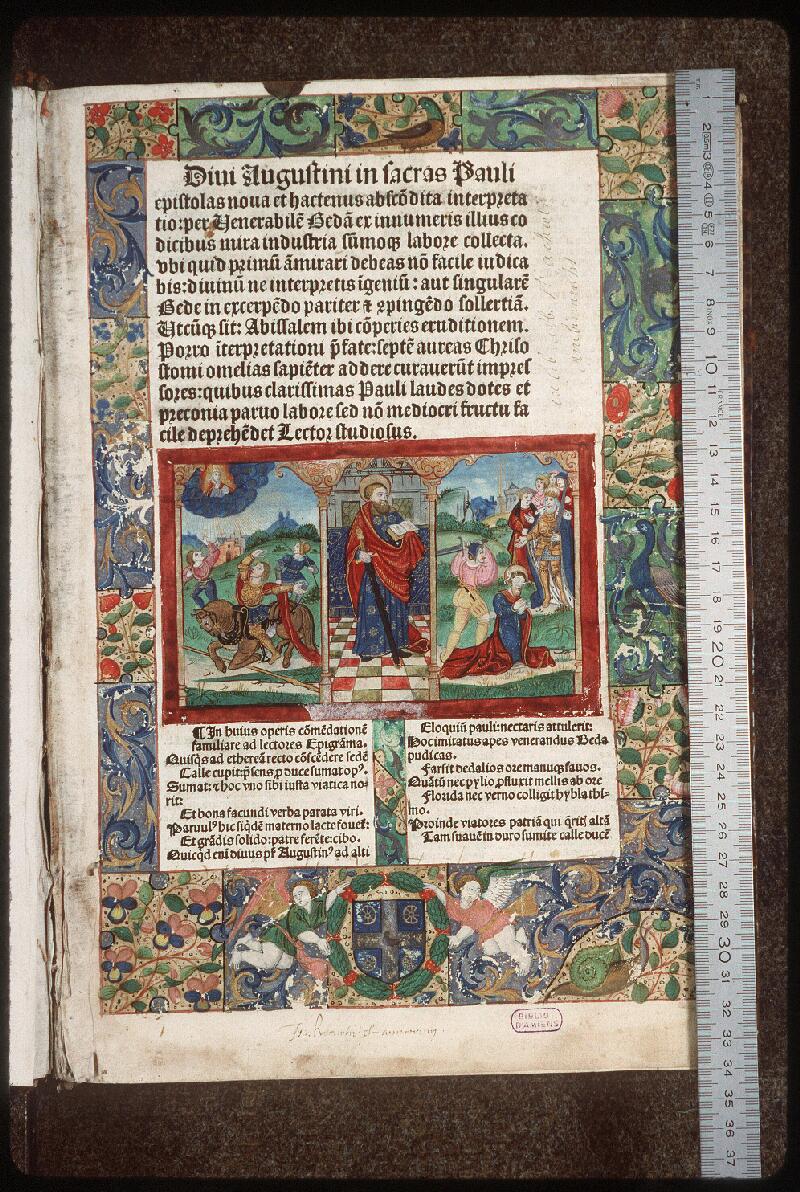 Amiens, Bibl. mun., rés. 012, f. 000A - vue 1