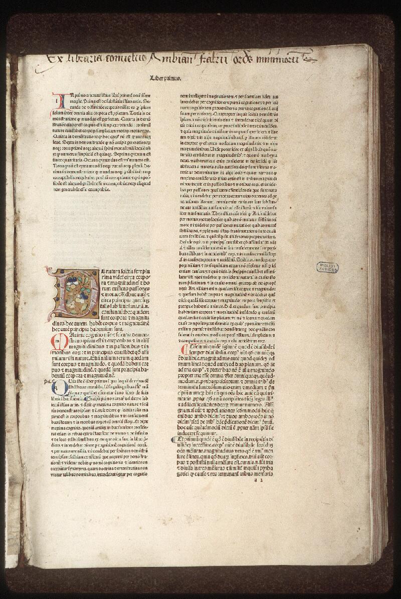 Amiens, Bibl. mun., rés. 256, t. I, f. a 2 - vue 2