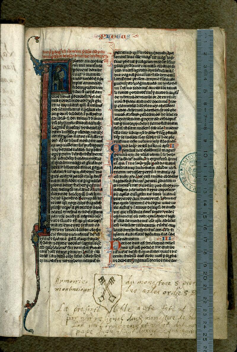 Arles, Bibl. mun., ms. 0001, f. 001 - vue 1