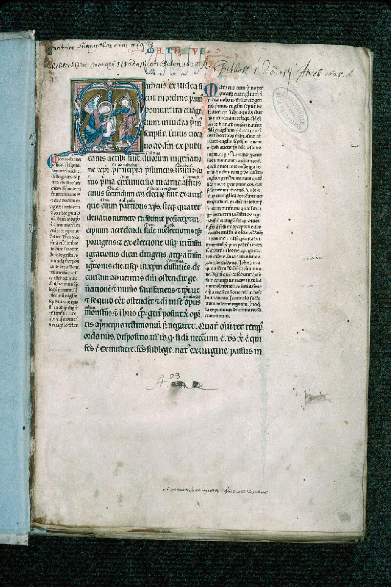 Arras, Bibl. mun., ms. 0053, f. 001 - vue 2