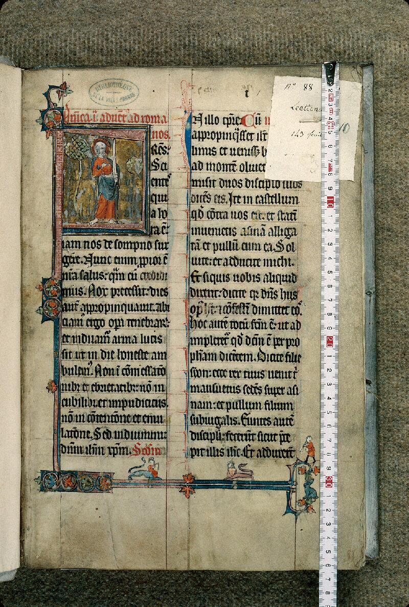 Arras, Bibl. mun., ms. 0088, f. 001 - vue 1
