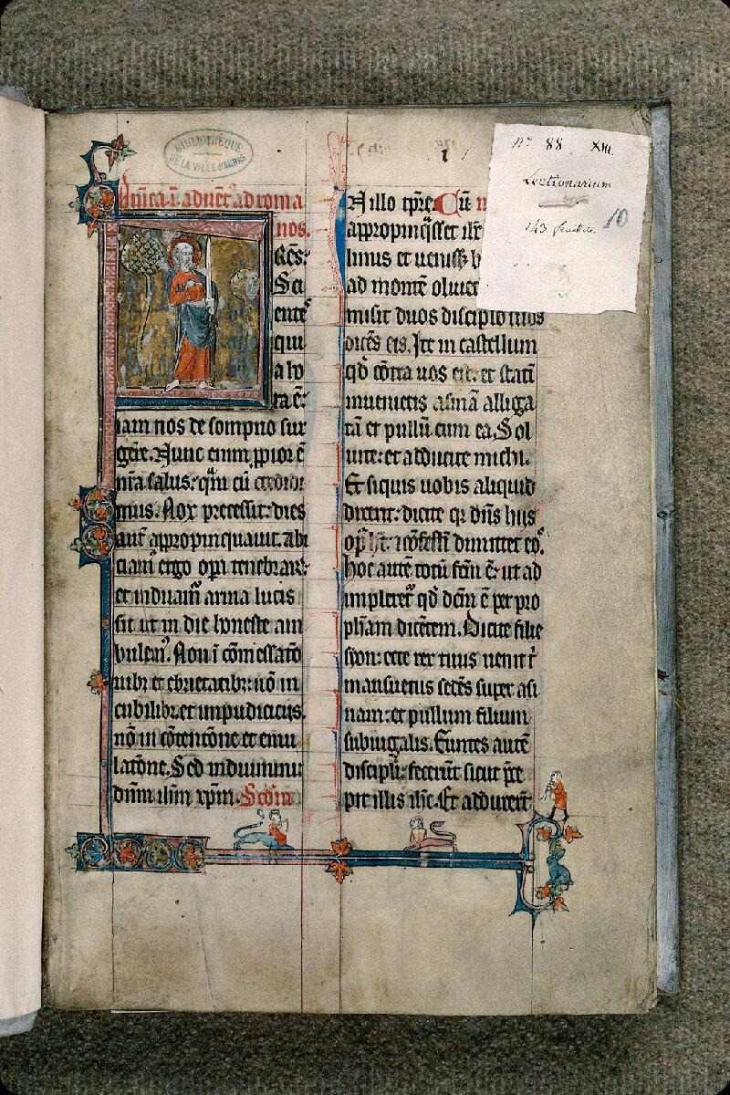 Arras, Bibl. mun., ms. 0088, f. 001 - vue 2