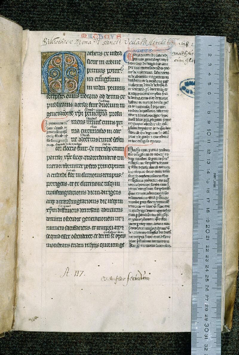 Arras, Bibl. mun., ms. 0111, f. 002 - vue 1