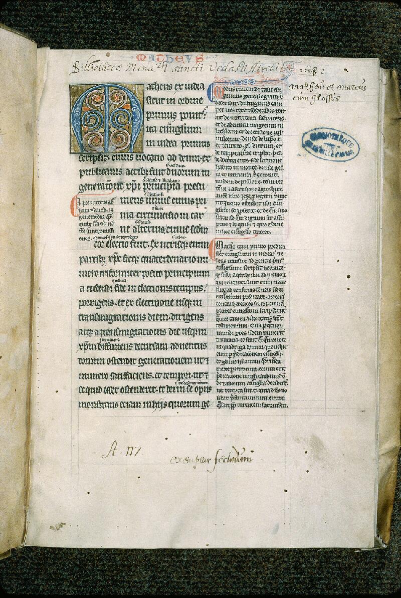 Arras, Bibl. mun., ms. 0111, f. 002 - vue 2
