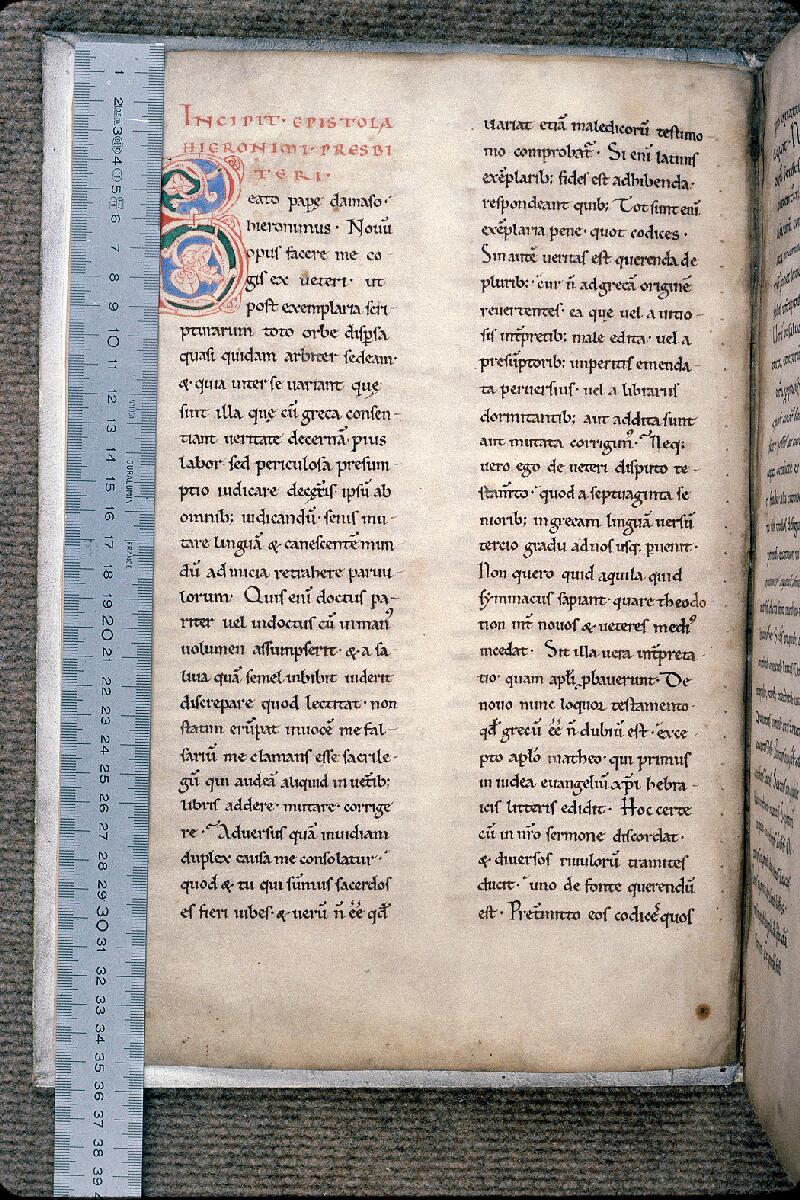Arras, Bibl. mun., ms. 0951, f. 001v - vue 1