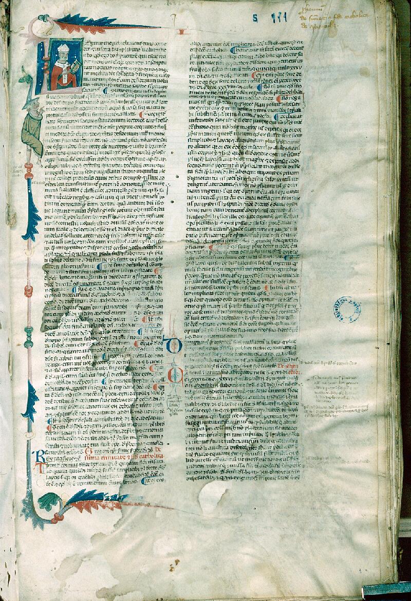 Autun, Bibl. mun., ms. 0092 (S111), f. 002 - vue 1