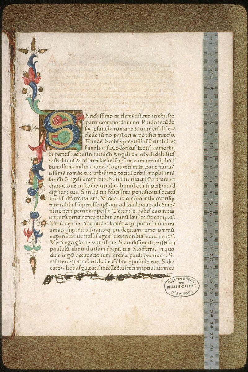 Avignon, Bibl. mun., inc. 290, f. 001 - vue 1