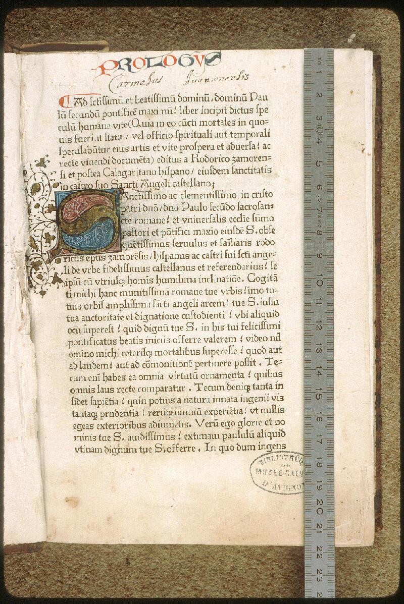 Avignon, Bibl. mun., inc. 687, f. 001 - vue 1