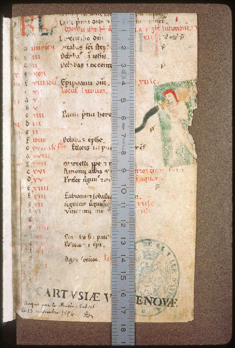Avignon, Bibl. mun., ms. 0009, f. 001 - vue 1