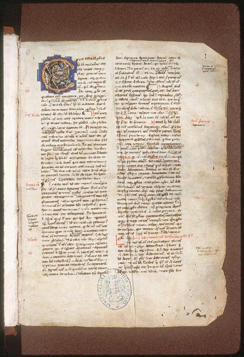 Avignon, Bibl. mun., ms. 0054, f. 001 - vue 2