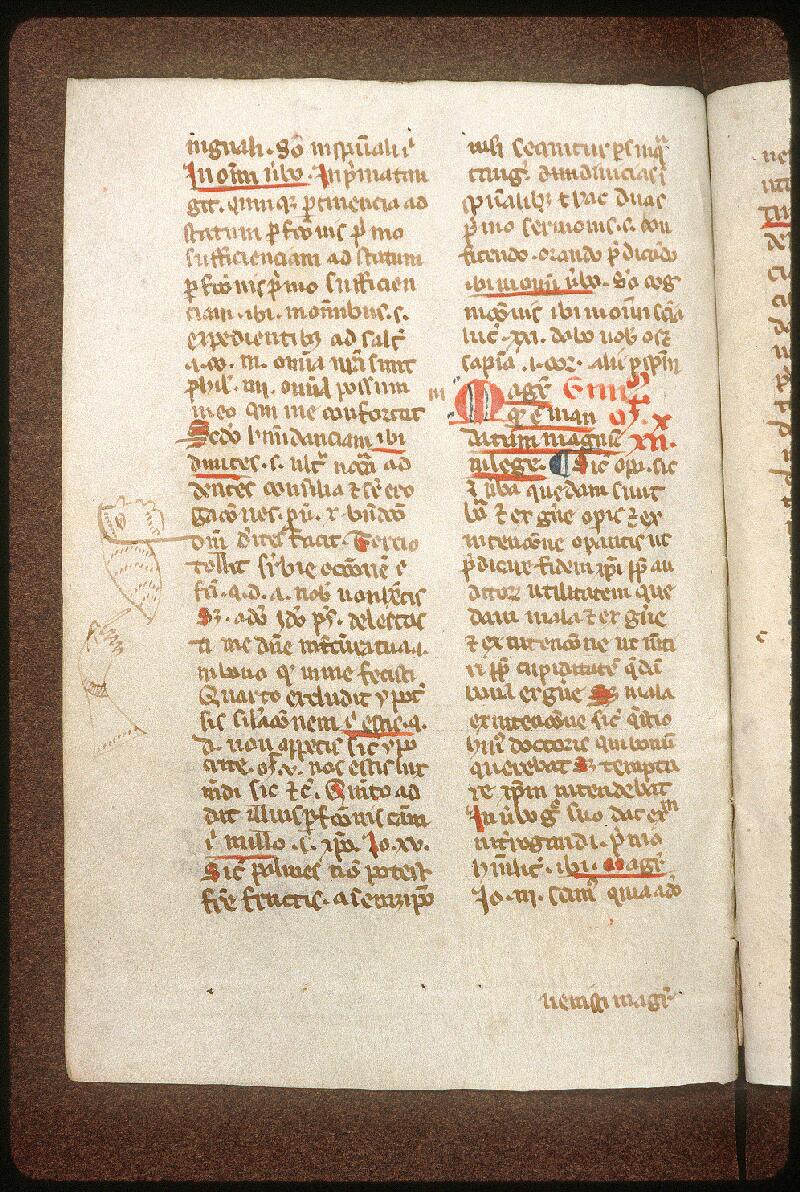 Avignon, Bibl. mun., ms. 0062, f. 260v - vue 1