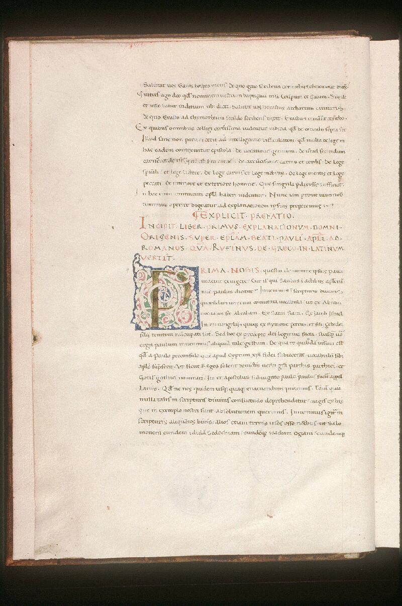 Avignon, Bibl. mun., ms. 0077, f. 001v - vue 2