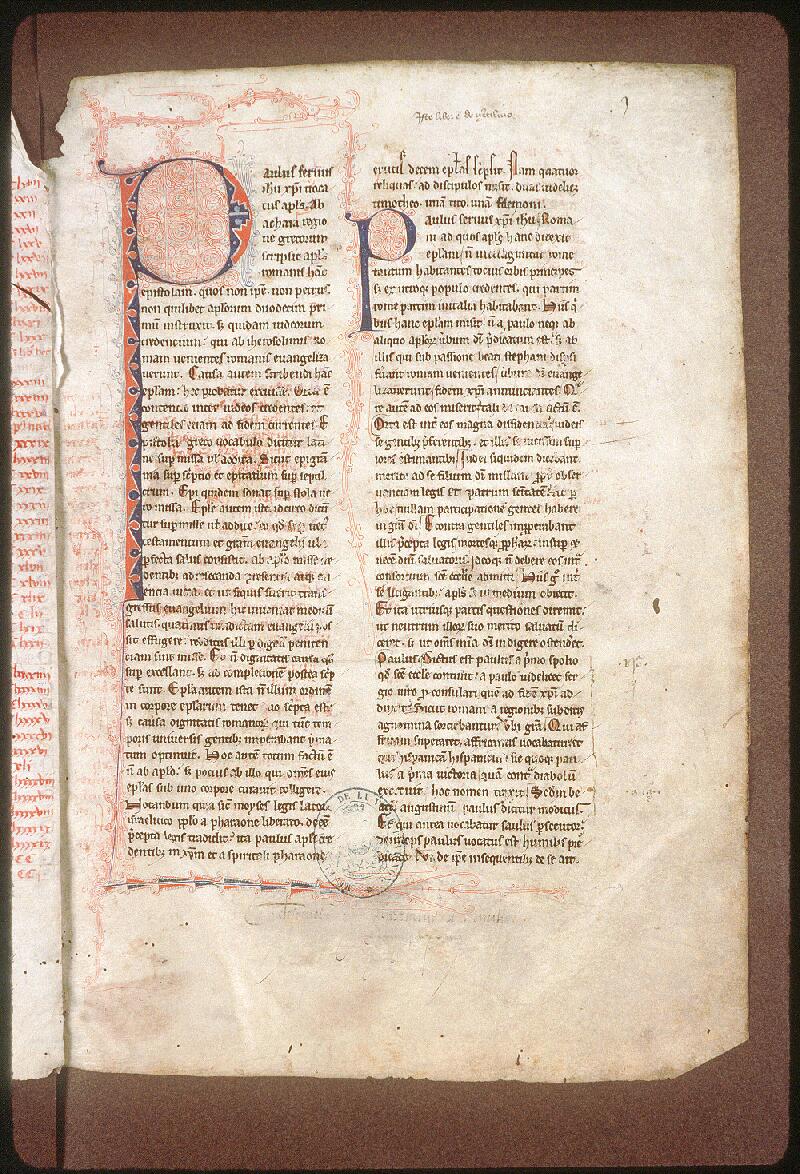 Avignon, Bibl. mun., ms. 0078, f. 001 - vue 2