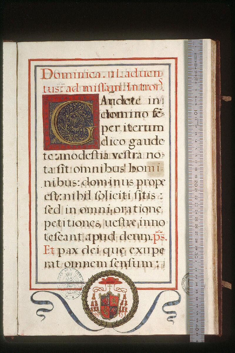 Avignon, Bibl. mun., ms. 0147, f. 001 - vue 1