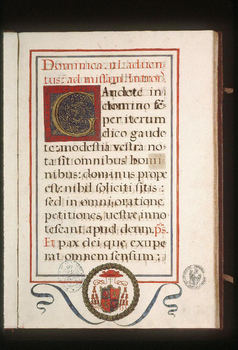 Avignon, Bibl. mun., ms. 0147, f. 001 - vue 2